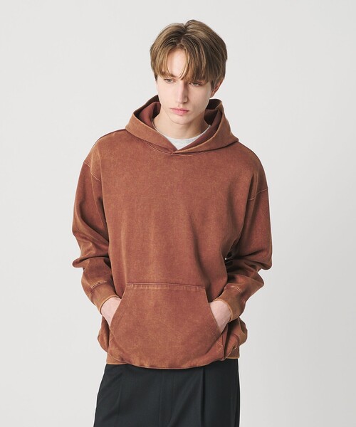 BEAUTY&YOUTH UNITED ARROWS（ビューティーアンドユースユナイテッドアローズ）の「ケミカル スウェット フーディ―（パーカー・メンズ・ブラウン系/ブラック・S/M/L/XL）」の18枚目の写真