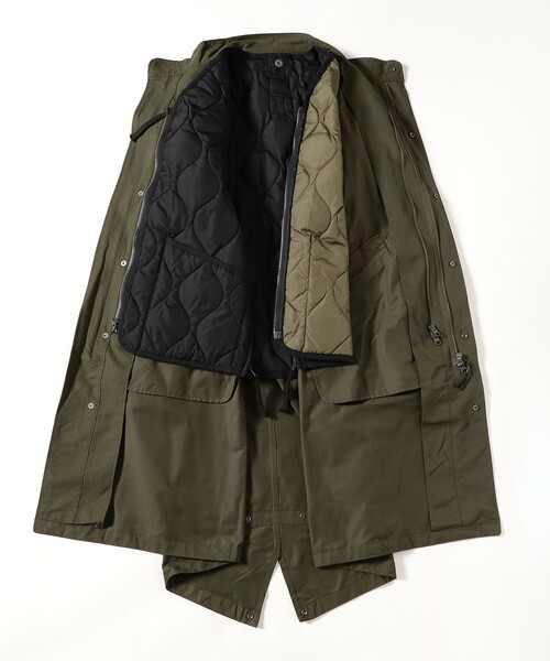 TAION（タイオン）の「TAION / CR モッズコート（ライナー付属）（モッズコート・メンズ・ブラック/オリーブ・S/M/L/XL）」の21枚目の写真