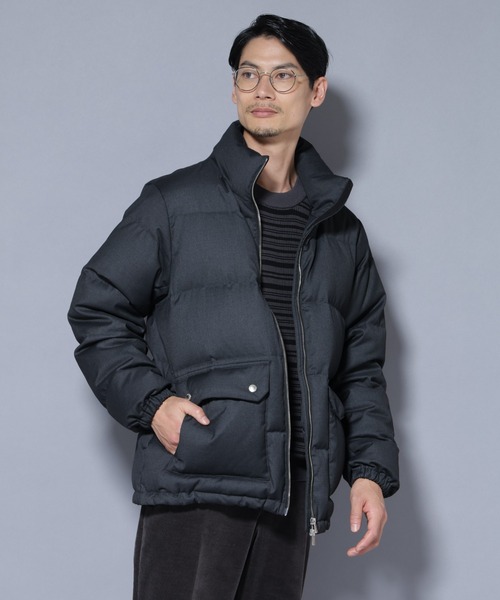 セール】DELEGANTE エアリーサキソニー/グレンチェックTAIONダウン