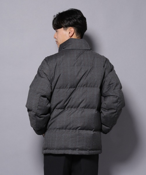 セール】DELEGANTE エアリーサキソニー/グレンチェックTAIONダウン