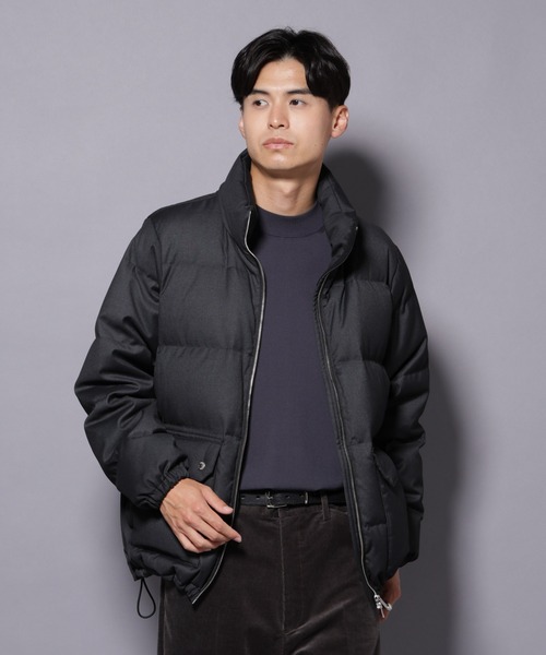 セール】DELEGANTE エアリーサキソニー/グレンチェックTAIONダウン