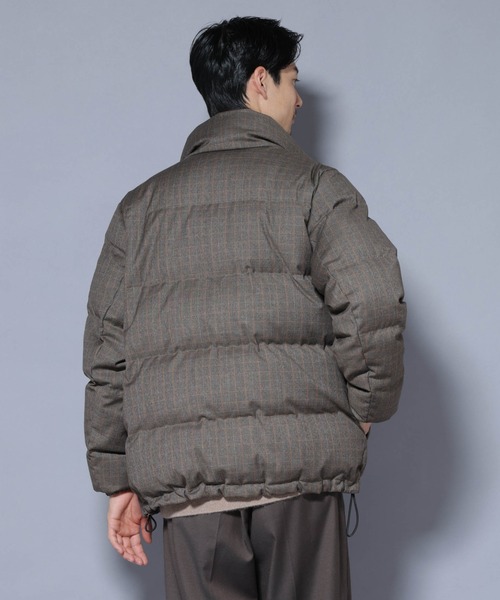 セール】DELEGANTE エアリーサキソニー/グレンチェックTAIONダウン