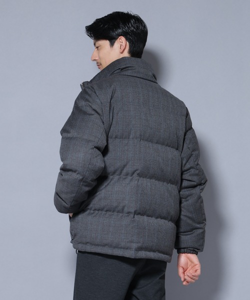 セール】DELEGANTE エアリーサキソニー/グレンチェックTAIONダウン