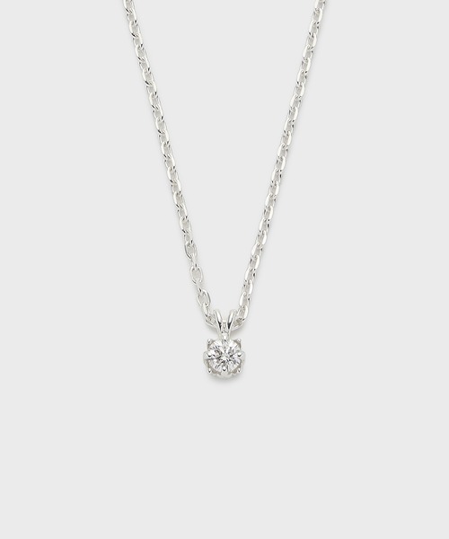 NOJESS(ノジェス)の「シルバーダイヤモンドネックレス(0.05ct)(ネックレス・レディース・シルバー・フリー)」の2枚目の写真