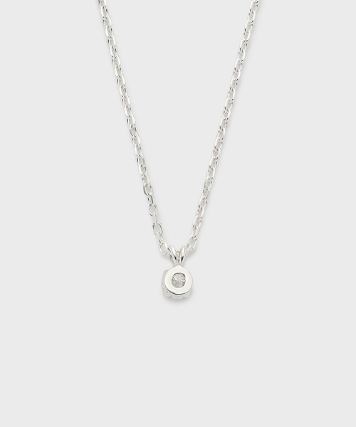 NOJESS(ノジェス)の「シルバーダイヤモンドネックレス(0.05ct)(ネックレス・レディース・シルバー・フリー)」の3枚目の写真