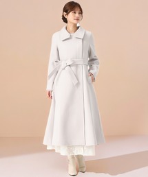 MISCH MASCH | ブローチ付きスタンドカラー3wayコート(チェスターコート)