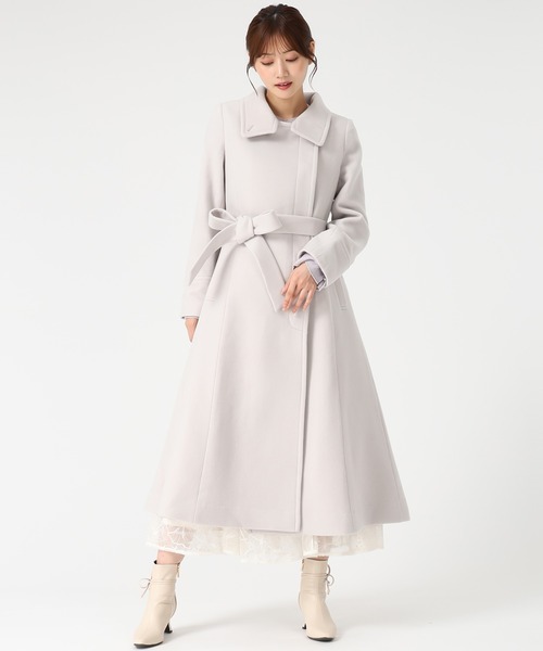 ミッシュマッシュ（MISCH MASCH）/2025秋冬新作 ブローチ付きスタンドカラー3wayコート セール】2025秋冬新作 ブローチ付きスタンドカラー3wayコート