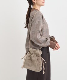 SHOO・LA・RUE | フェイクファー巾着ショルダーバッグ(ショルダーバッグ)