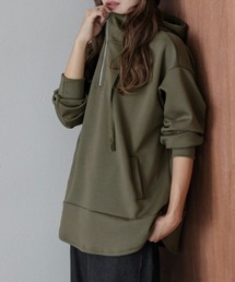 lesperance（レスぺランス）の「ハーフジップオーバーサイズパーカー（パーカー）」