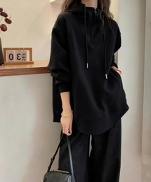 lesperance（レスぺランス）の「ハーフジップオーバーサイズパーカー（パーカー）」