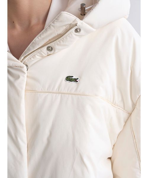 SNIDEL（スナイデル）の「LACOSTE/中綿ブルゾン（ダウンジャケット/コート・レディース・アイボリー/ブラック/ピンク・F）」の10枚目の写真