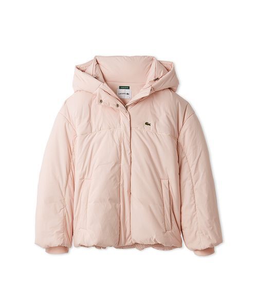 SNIDEL（スナイデル）の「LACOSTE/中綿ブルゾン（ダウンジャケット/コート・レディース・アイボリー/ブラック/ピンク・F）」の4枚目の写真