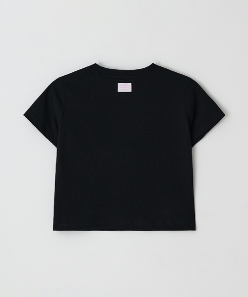 RONRON(ロンロン)の「PENDANT CRINKLE CROP T SHIRT BLACK(Tシャツ/カットソー・レディース・その他・FREE)」の2枚目の写真