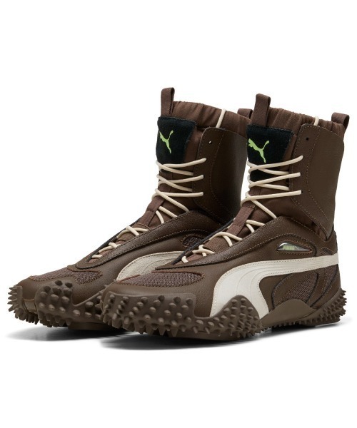 PUMA(プーマ)の「PUMA MOSTRO MID WNS(プーマ モストロ ミッド ウィメンズ)(スニーカー・レディース・ブラウン系/グレー系・23cm/23.5cm/24cm/24.5cm/25cm)」の2枚目の写真