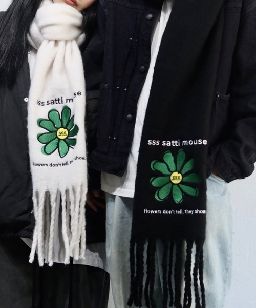 セール】フラワーマフラー（マフラー）｜ssssattimouse（エスエスエス