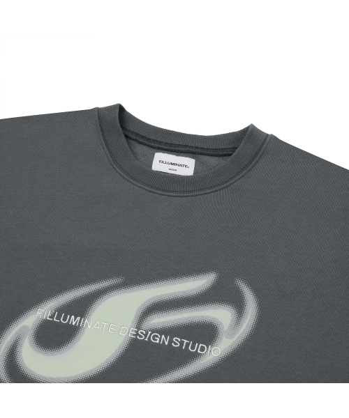 F.ILLUMINATE(フィルミネイト)の「スラントシンボルロゴスウェットシャツ-チャコール(スウェット・レディース・その他・SMALL/MEDIUM/LARGE)」の7枚目の写真