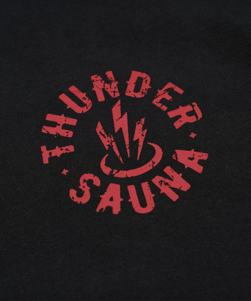 FRIZMWORKS(フリズムワークス)の「THUNDER SAUNA SIGNBOARD SWEATSHIRT _ BLACK(スウェット・メンズ・その他・X-LARGE/SMALL/MEDIUM/LARGE)」の4枚目の写真