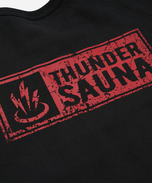 FRIZMWORKS(フリズムワークス)の「THUNDER SAUNA SIGNBOARD SWEATSHIRT _ BLACK(スウェット・メンズ・その他・X-LARGE/SMALL/MEDIUM/LARGE)」の6枚目の写真