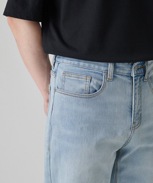 MUSINSA STANDARD（ムシンサスタンダード）の「KIPAS ストレートデニムパンツ [スカイブルー]（デニムパンツ・メンズ・その他・42/32/30/31/26/28/29/33/34/36/27）」の4枚目の写真