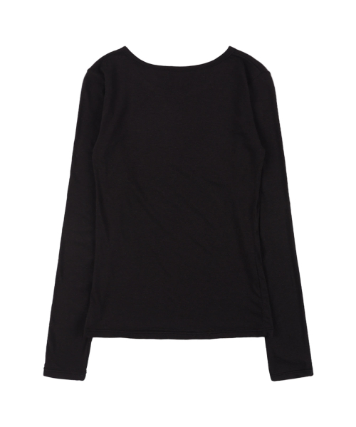 FANCY CLUB(ファンシークラブ)の「ウィメイクトラブルロングスリーブ (ブラック)_F25QB099(Tシャツ/カットソー・レディース・ブラック・FREE)」の5枚目の写真