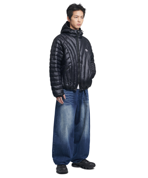 NOMANUAL(NOMANUAL)の「WASHED JUMBO DENIM PANTS - WASHED BLUE(デニムパンツ・レディース・その他・SMALL/MEDIUM/LARGE/X-LARGE)」の8枚目の写真