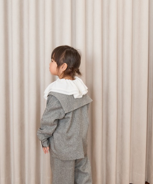 LOWRYS FARM（ローリーズファーム）の「メランジツイルセーラージャケット　593783（テーラードジャケット・キッズ・ネイビー/グレー・110cm/120cm/130cm/140cm/150cm）」の20枚目の写真