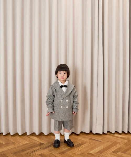 LOWRYS FARM（ローリーズファーム）の「メランジツイルセーラージャケット　593783（テーラードジャケット・キッズ・ネイビー/グレー・110cm/120cm/130cm/140cm/150cm）」の12枚目の写真