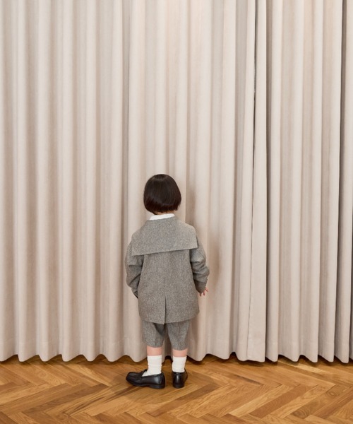 LOWRYS FARM（ローリーズファーム）の「メランジツイルセーラージャケット　593783（テーラードジャケット・キッズ・ネイビー/グレー・110cm/120cm/130cm/140cm/150cm）」の14枚目の写真