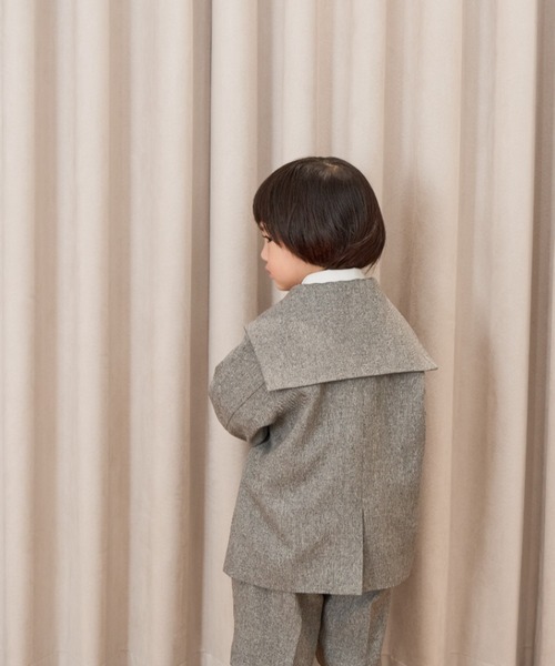 LOWRYS FARM（ローリーズファーム）の「メランジツイルセーラージャケット　593783（テーラードジャケット・キッズ・ネイビー/グレー・110cm/120cm/130cm/140cm/150cm）」の16枚目の写真