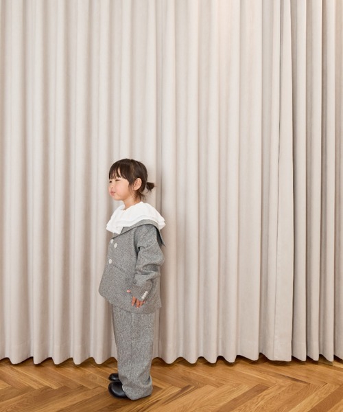 LOWRYS FARM（ローリーズファーム）の「メランジツイルセーラージャケット　593783（テーラードジャケット・キッズ・ネイビー/グレー・110cm/120cm/130cm/140cm/150cm）」の18枚目の写真