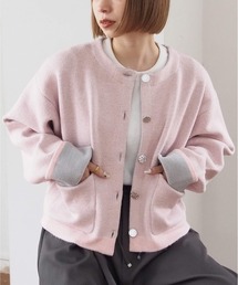 tiptop | 【wool】ダブルフェイス配色カーディガン(カーディガン/ボレロ)