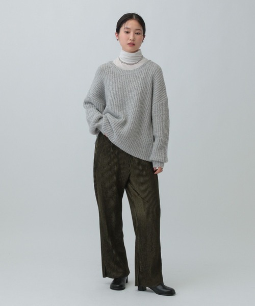 LEPSIM（レプシィム）の「3ゲージノットヤーンラメプルオーバー　608062（ニット/セーター・レディース・グレー/ブラウン/イエロー・FREE）」の8枚目の写真