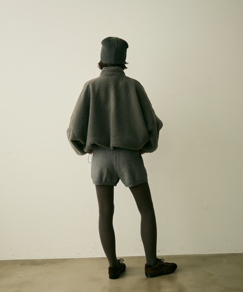 専用⭐︎ボアジップ BOA ZIP ブルゾン セール】half zip boa pullover / ハーフジップボアプルオーバー