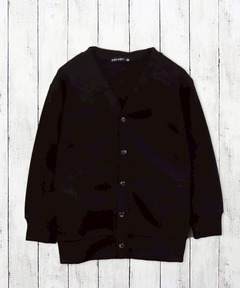 エステル裏毛 × バックサテン 切替カーディガン（カーディガン/ボレロ