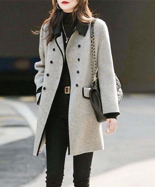 セール】ダブルブレスト チェスターコート（チェスターコート