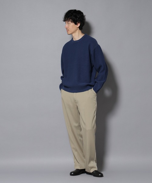 NANO universe（ナノユニバース）の「ウォーム側章ストレートスラックス（スラックス・メンズ・ブラック/チャコール/ベージュ・S/M/L/XL）」の7枚目の写真