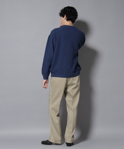 NANO universe（ナノユニバース）の「ウォーム側章ストレートスラックス（スラックス・メンズ・ブラック/チャコール/ベージュ・S/M/L/XL）」の9枚目の写真