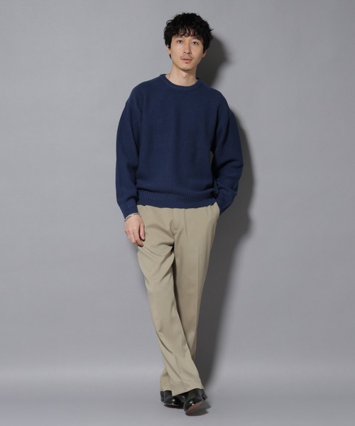 NANO universe（ナノユニバース）の「ウォーム側章ストレートスラックス（スラックス・メンズ・ブラック/チャコール/ベージュ・S/M/L/XL）」の5枚目の写真