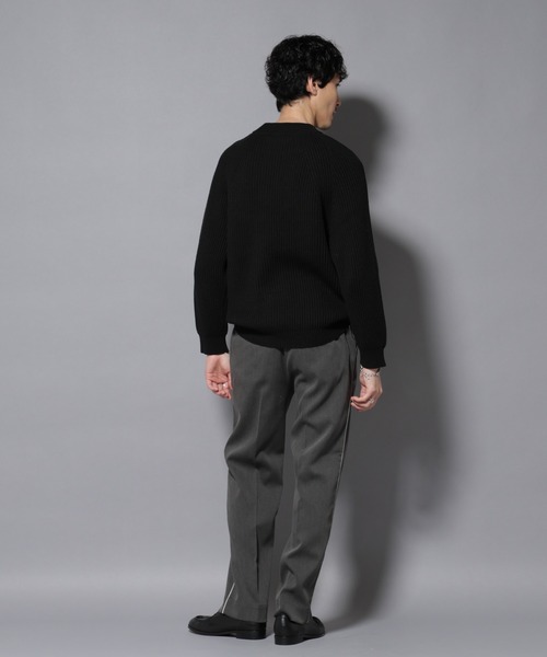 NANO universe（ナノユニバース）の「ウォーム側章ストレートスラックス（スラックス・メンズ・ブラック/チャコール/ベージュ・S/M/L/XL）」の16枚目の写真