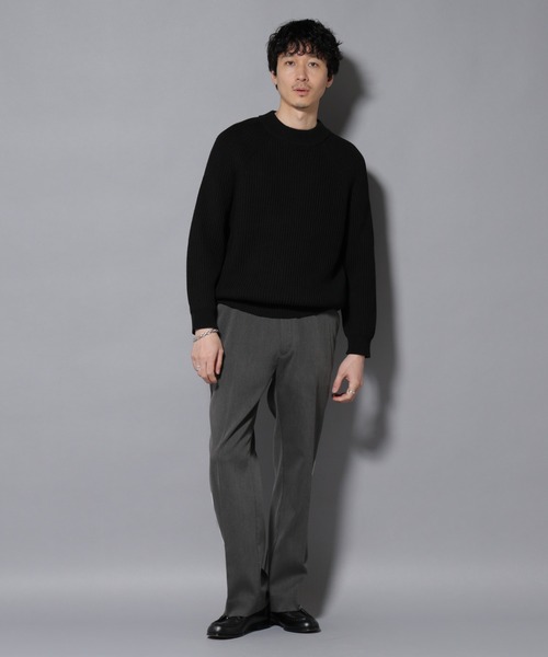 NANO universe（ナノユニバース）の「ウォーム側章ストレートスラックス（スラックス・メンズ・ブラック/チャコール/ベージュ・S/M/L/XL）」の11枚目の写真