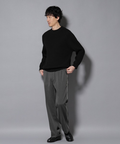 NANO universe（ナノユニバース）の「ウォーム側章ストレートスラックス（スラックス・メンズ・ブラック/チャコール/ベージュ・S/M/L/XL）」の15枚目の写真