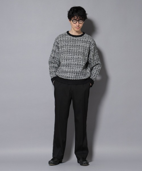 NANO universe（ナノユニバース）の「ウォーム側章ストレートスラックス（スラックス・メンズ・ブラック/チャコール/ベージュ・S/M/L/XL）」の19枚目の写真