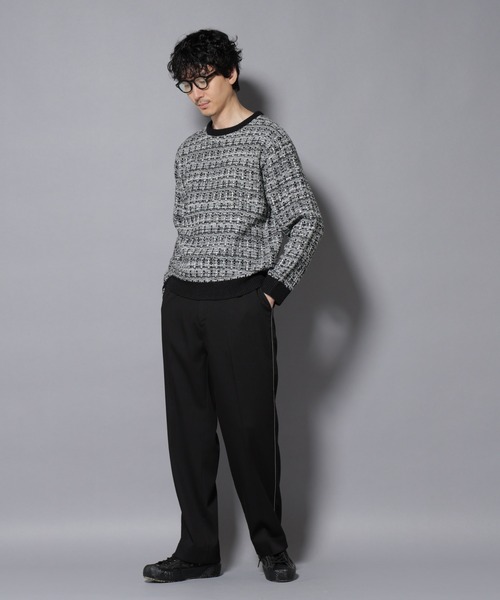 NANO universe（ナノユニバース）の「ウォーム側章ストレートスラックス（スラックス・メンズ・ブラック/チャコール/ベージュ・S/M/L/XL）」の20枚目の写真