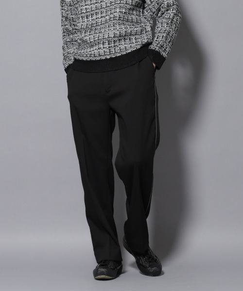 NANO universe（ナノユニバース）の「ウォーム側章ストレートスラックス（スラックス・メンズ・ブラック/チャコール/ベージュ・S/M/L/XL）」の17枚目の写真