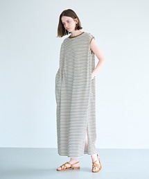 kha:ki（カーキ）の「「KHA:KI / カーキ」マルチストライプ ドレス（ワンピース）」