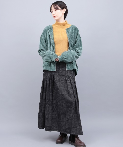 チチカカ（チチカカ）の「マットモールジップカーディガン（カーディガン/ボレロ・レディース・グリーン/ダークブラウン/ブルー・FREE）」の12枚目の写真