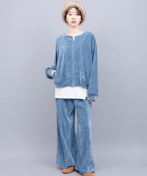 チチカカ（チチカカ）の「マットモールジップカーディガン（カーディガン/ボレロ・レディース・グリーン/ダークブラウン/ブルー・FREE）」の13枚目の写真