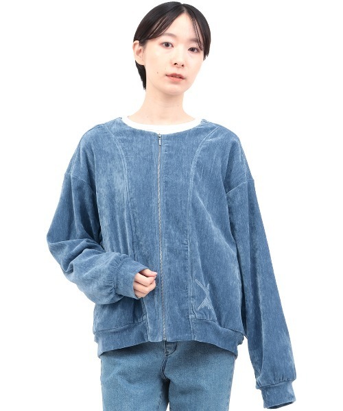 チチカカ（チチカカ）の「マットモールジップカーディガン（カーディガン/ボレロ・レディース・グリーン/ダークブラウン/ブルー・FREE）」の16枚目の写真