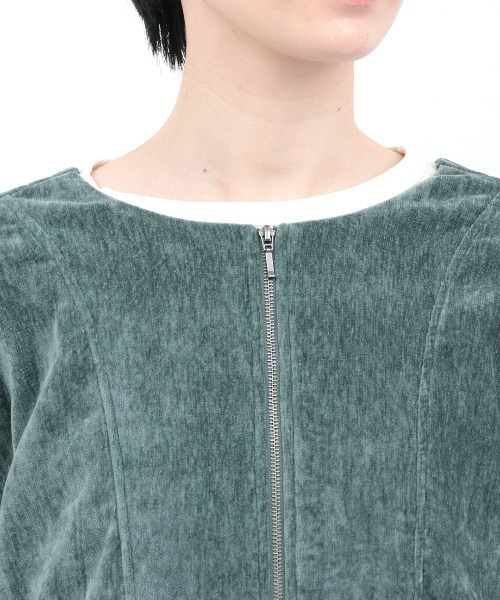 チチカカ（チチカカ）の「マットモールジップカーディガン（カーディガン/ボレロ・レディース・グリーン/ダークブラウン/ブルー・FREE）」の19枚目の写真