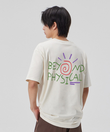 [ビヨンドフィジカル]コットンルーズフィット半袖Tシャツ_バターミルク